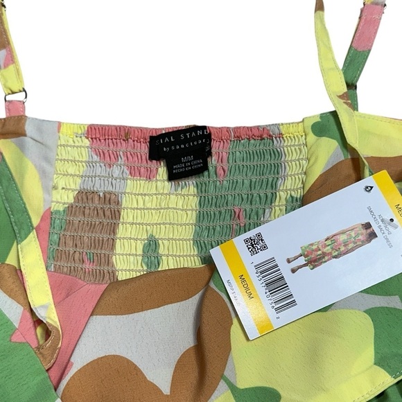 Social Standard by Sanctuary Floral Tiered Midi Dress Womens Medium - Picture 5 of 8